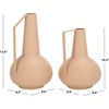 image:imageSAFAVIEH Home Collection  Reign Marble Vase Set of 2 Black amp Rust Decorative Stone Sculptures for Flowers and Candles RDC4024ASET2Beige