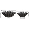 image:imageSAFAVIEH Home Collection  Soho Ruffle Bowl Set of 2 Charcoal Resin with Marble Finish Decorative Accent RDC4052BSET2Charcoal