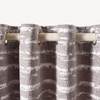 image:imageSAFAVIEH Home Collection Brynleigh Grey 52 x 96inch Single Panel Window Treatment Grommet Top Curtain