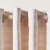 image:imageSAFAVIEH Home Collection Brynleigh Ivory 52 x 96inch Single Panel Window Treatment Grommet Top Curtain