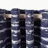 image:imageSAFAVIEH Home Collection Brynleigh Navy 52 x 96inch Single Panel Window Treatment Grommet Top Curtain