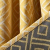 image:imageSAFAVIEH Home Collection Cecille Yellow 52 x 96inch Single Panel Window Treatment Grommet Top Curtain