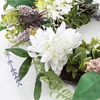 image:imageSAFAVIEH Home Collection Faux Artificial 24inch Dahlia amp Olive Decorative Wreath