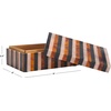 image:imageSAFAVIEH Home Collection Ina Black amp Brown Decor Box Set 2 Fully AssembledBlackBrown