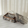 image:imageSAFAVIEH Home Collection Lori Antique Green amp Horn Decor Box Set 2 Fully AssembledAntique GreenHorn