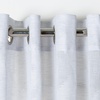 image:imageSAFAVIEH Home Curtain Mila Grey SemiSheer 52 x 84 Grommet Window Drape PanelGrey