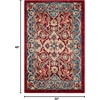 image:imageSAFAVIEH Kashan Collection Runner Rug  26 x 22 Ivory amp Taupe NonShedding amp Easy to Clean Ideal for Hallway Foyer Entryway KSN307ARedBlue