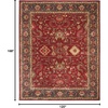 image:imageSAFAVIEH Mahal Collection Area Rug  51 Square Red amp Navy NonShedding amp Easy to Clean Traditional Persian Design Ideal for Living Room Bedroom Dining Space MAH693FRedNavy