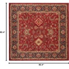 image:imageSAFAVIEH Mahal Collection Area Rug  51 Square Red amp Navy NonShedding amp Easy to Clean Traditional Persian Design Ideal for Living Room Bedroom Dining Space MAH693FRedNavy