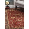 image:imageSAFAVIEH Mahal Collection Area Rug  51 Square Red amp Navy NonShedding amp Easy to Clean Traditional Persian Design Ideal for Living Room Bedroom Dining Space MAH693FRedNavy