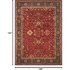 image:imageSAFAVIEH Mahal Collection Area Rug  51 Square Red amp Navy NonShedding amp Easy to Clean Traditional Persian Design Ideal for Living Room Bedroom Dining Space MAH693FRedNavy
