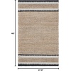 image:imageSAFAVIEH Natural Fiber Collection Accent Rug  23 x 4 Natural amp Black Handmade Farmhouse Boho Coastal Rustic Jute Ideal for High Traffic Areas in Entryway Living Room Bedroom NF874BNaturalBlack