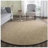 image:imageSAFAVIEH Natural Fiber Collection Area Rug  26 x 4 Natural amp Grey Seagrass Basketweave Pattern with Border NF114PNaturalBlack