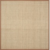 image:imageSAFAVIEH Natural Fiber Collection Area Rug  26 x 4 Natural amp Grey Seagrass Basketweave Pattern with Border NF114PNaturalBrown