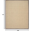 image:imageSAFAVIEH Natural Fiber Collection Area Rug  26 x 4 Natural amp Grey Seagrass Basketweave Pattern with Border NF114PNaturalDark Brown