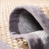 image:imageSAFAVIEH Natural Fiber Collection Area Rug  26 x 4 Natural amp Grey Seagrass Basketweave Pattern with Border NF114PNaturalDark Grey