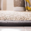 image:imageSAFAVIEH Natural Fiber Collection Area Rug  26 x 4 Natural amp Grey Seagrass Basketweave Pattern with Border NF114PNaturalDark Grey