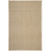 image:imageSAFAVIEH Natural Fiber Collection Area Rug  26 x 4 Natural amp Grey Seagrass Basketweave Pattern with Border NF114PNaturalIvory