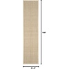 image:imageSAFAVIEH Natural Fiber Collection Area Rug  26 x 4 Natural amp Grey Seagrass Basketweave Pattern with Border NF114PNaturalIvory