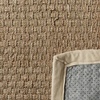 image:imageSAFAVIEH Natural Fiber Collection Area Rug  26 x 4 Natural amp Grey Seagrass Basketweave Pattern with Border NF114PNaturalIvory