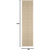 image:imageSAFAVIEH Natural Fiber Collection Area Rug  26 x 4 Natural amp Grey Seagrass Basketweave Pattern with Border NF114PNaturalIvory