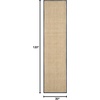 image:imageSAFAVIEH Natural Fiber Collection Area Rug  26 x 4 Natural amp Grey Seagrass Basketweave Pattern with Border NF114PNaturalNavy Blue