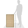 image:imageSAFAVIEH Natural Fiber Collection Area Rug  26 x 4 Natural amp Grey Seagrass Basketweave Pattern with Border NF114PNaturalOlive