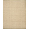 image:imageSAFAVIEH Natural Fiber Collection Area Rug  26 x 4 Natural amp Grey Seagrass Basketweave Pattern with Border NF114PNaturalOlive