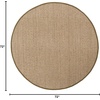image:imageSAFAVIEH Natural Fiber Collection Area Rug  26 x 4 Natural amp Grey Seagrass Basketweave Pattern with Border NF114PNaturalOlive
