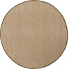 image:imageSAFAVIEH Natural Fiber Collection Area Rug  26 x 4 Natural amp Grey Seagrass Basketweave Pattern with Border NF114PNaturalOlive