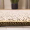 image:imageSAFAVIEH Natural Fiber Collection Area Rug  26 x 4 Natural amp Grey Seagrass Basketweave Pattern with Border NF114PNaturalOlive