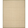 image:imageSAFAVIEH Natural Fiber Collection Area Rug  26 x 4 Natural amp Grey Seagrass Basketweave Pattern with Border NF114PNaturalOlive