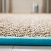 image:imageSAFAVIEH Natural Fiber Collection Area Rug  26 x 4 Natural amp Grey Seagrass Basketweave Pattern with Border NF114PNaturalTurquoise