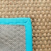 image:imageSAFAVIEH Natural Fiber Collection Area Rug  26 x 4 Natural amp Grey Seagrass Basketweave Pattern with Border NF114PNaturalTurquoise