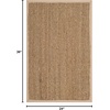 image:imageSAFAVIEH Natural Fiber Collection Runner Rug  26 x 10 Natural amp Grey Seagrass Herringbone Pattern with Border NF115PNaturalIvory