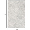image:imageSAFAVIEH Trace Collection Area Rug  5 x 8 Ivory amp Green Handmade Scroll Wool Ideal for High Traffic Areas in Living Room Bedroom TRC103YCharcoalIvory