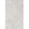 image:imageSAFAVIEH Trace Collection Area Rug  5 x 8 Ivory amp Green Handmade Scroll Wool Ideal for High Traffic Areas in Living Room Bedroom TRC103YCharcoalIvory