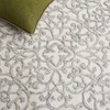 image:imageSAFAVIEH Trace Collection Area Rug  5 x 8 Ivory amp Green Handmade Scroll Wool Ideal for High Traffic Areas in Living Room Bedroom TRC103YCharcoalIvory