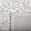 image:imageSAFAVIEH Trace Collection Area Rug  5 x 8 Ivory amp Green Handmade Scroll Wool Ideal for High Traffic Areas in Living Room Bedroom TRC103YCharcoalIvory