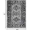 image:imageSAFAVIEH Vintage Hamadan Collection Runner Rug  23 x 12 Light Grey amp Dark Grey Traditional Persian Design NonShedding amp Easy to Clean Ideal for Hallway Foyer Entryway Bedroom VTH211FLight GreyDark Grey