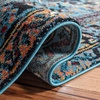 image:imageSAFAVIEH Vintage Hamadan Collection Runner Rug  23 x 12 Light Grey amp Dark Grey Traditional Persian Design NonShedding amp Easy to Clean Ideal for Hallway Foyer Entryway Bedroom VTH211FLight BlueBlack