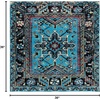 image:imageSAFAVIEH Vintage Hamadan Collection Runner Rug  23 x 12 Light Grey amp Dark Grey Traditional Persian Design NonShedding amp Easy to Clean Ideal for Hallway Foyer Entryway Bedroom VTH211FLight BlueBlack