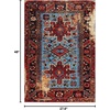 image:imageSAFAVIEH Vintage Hamadan Collection Runner Rug  23 x 12 Light Grey amp Dark Grey Traditional Persian Design NonShedding amp Easy to Clean Ideal for Hallway Foyer Entryway Bedroom VTH211FRedLight Blue