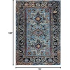image:imageSAFAVIEH Vintage Hamadan Collection Runner Rug  23 x 12 Light Grey amp Dark Grey Traditional Persian Design NonShedding amp Easy to Clean Ideal for Hallway Foyer Entryway Bedroom VTH211FLight BlueBlack