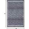 image:imageSAFAVIEH Washable Rug Easy Care Collection  5 x 8 Grey amp Ivory Easy to Clean Ideal for Living Room Bedroom Dining Space ECR110FGreyIvory