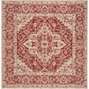image:imageSAFAVIEH Washable Rug Outdoor Linden Collection  22 x 10 Runner Red amp Cream NonShedding amp Easy to Clean Ideal for Patio Backyard Mudroom LND137QRedCreme