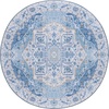 image:imageSAFAVIEH Washable Rug Tucson Collection  5 x 7 Light Blue amp Blue Slip Resistant amp Easy to Clean Ideal for Living Room Bedroom Dining Space TSN118LLight BlueBlue