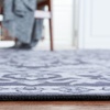 image:imageSAFAVIEH Washable Rug Tucson Collection  5 x 8 Light Blue amp Navy Slip Resistant amp Easy to Clean Ideal for Living Room Bedroom Dining Space TSN147MBlackBeige