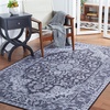 image:imageSAFAVIEH Washable Rug Tucson Collection  5 x 8 Light Blue amp Navy Slip Resistant amp Easy to Clean Ideal for Living Room Bedroom Dining Space TSN147MBlackBeige