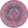image:imageSAFAVIEH Washable Rug Tucson Collection  8 x 10 Navy amp Red Slip Resistant amp Easy to Clean Ideal for Living Room Bedroom Dining Space TSN121NNavyRed